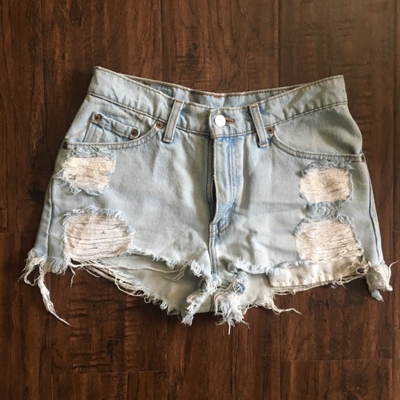 Levi's Pants - Levi’s high waisted denim cut off shorts